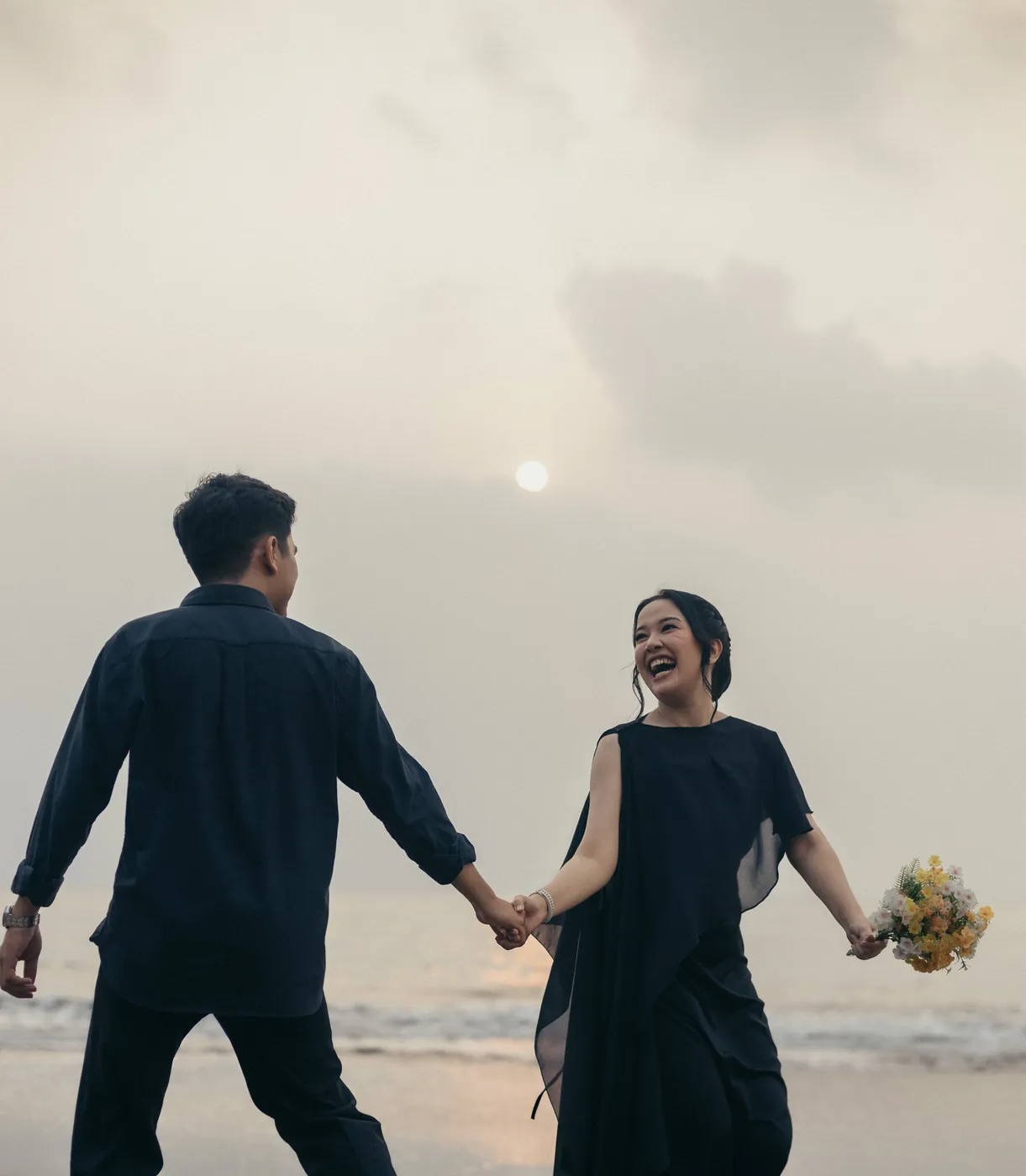 Bastian and Vero portrait together outdoors